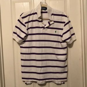 Ralph Lauren Striped Collared Polo Shirt